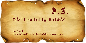 Müllerleily Baldó névjegykártya